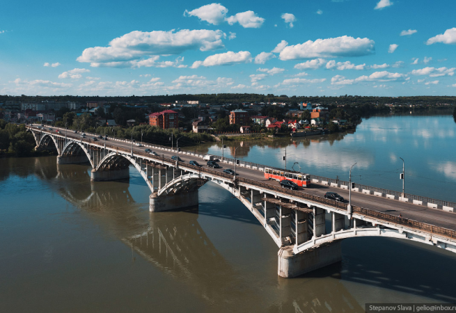 Мост и река в Бийске